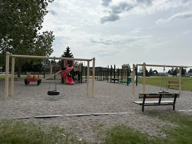 Aging playground surface